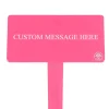Pink Custom Plant Stake With Your Own Message