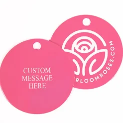 Pink Custom Plant Tag With Your Own Message